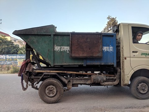 A Garbage Lorry in Jaipur